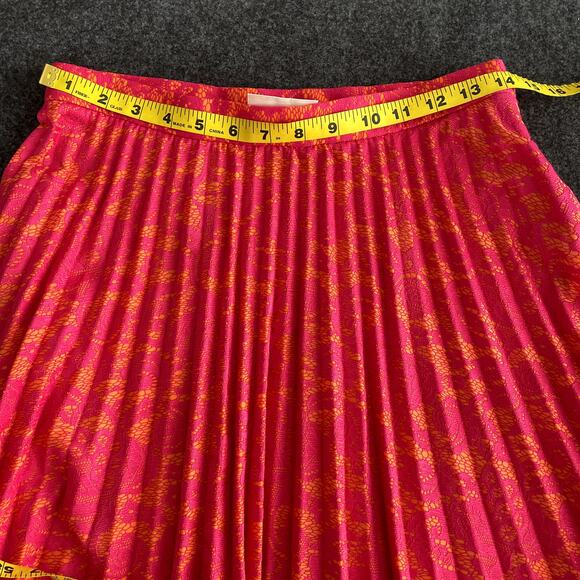 Anthropologie Maeve Pleated Jersey Skirt Size Medium Pink - Picture 13 of 14